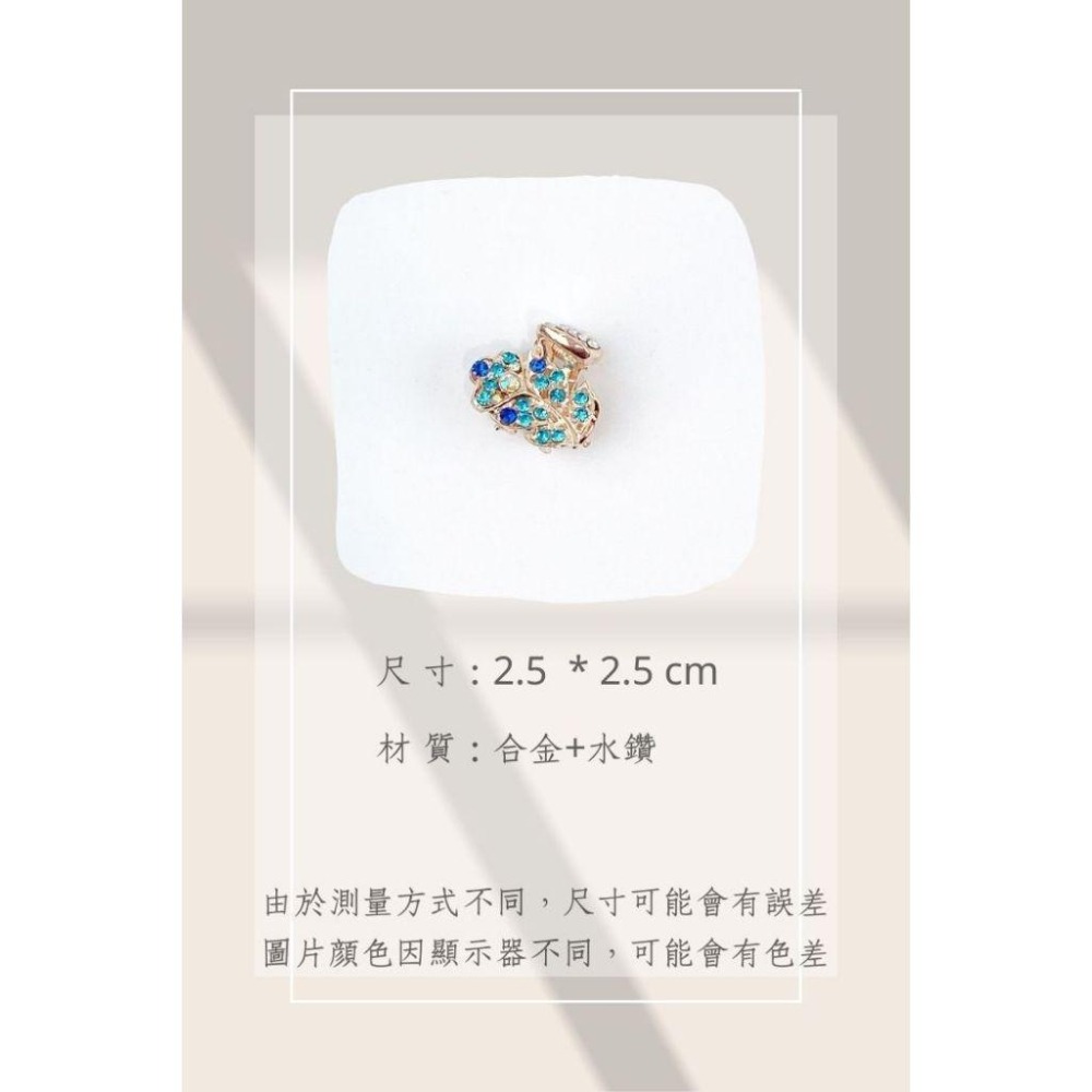 🔥菲雪飾品🔥鏤空 花朵 圓鑽 小鯊魚夾 髮飾 髮夾 馬尾夾 金屬抓夾-細節圖5