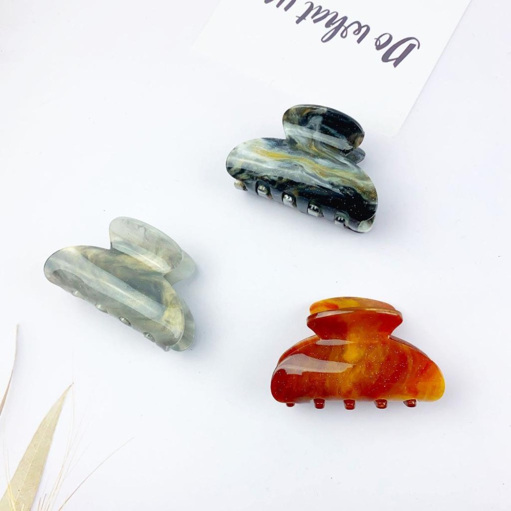 🔥菲雪飾品🔥星空不規則 髮飾 髮夾 馬尾夾 渲染 小抓夾(共6色)-細節圖3