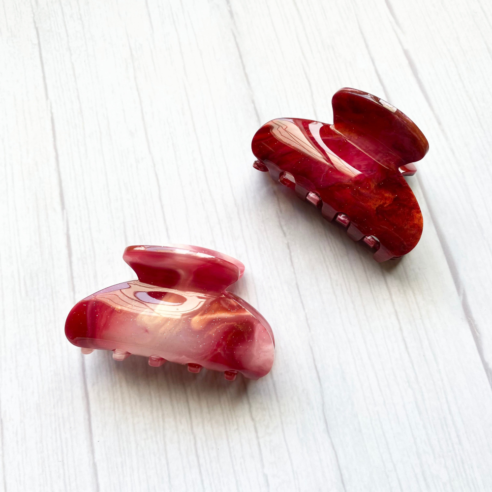 🔥菲雪飾品🔥星空不規則 髮飾 髮夾 馬尾夾 渲染 小抓夾(共6色)-細節圖6