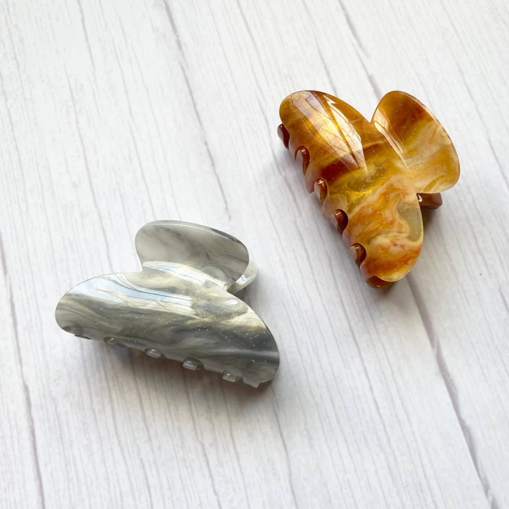 🔥菲雪飾品🔥星空不規則 髮飾 髮夾 馬尾夾 渲染 小抓夾(共6色)-細節圖7