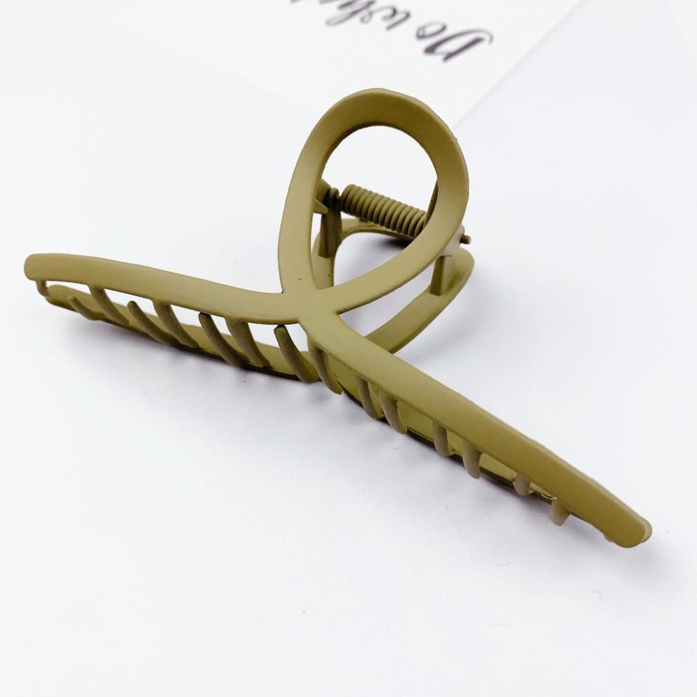 🔥菲雪飾品🔥磨砂 交叉一字 鯊魚夾 髮夾 髮飾 抓夾 馬尾夾-細節圖4