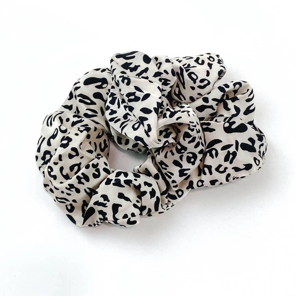 🔥菲雪飾品🔥豹紋造型 雪紡 髮飾 馬尾 髮束 丸子頭 大腸圈 髮圈(共1色)-細節圖3