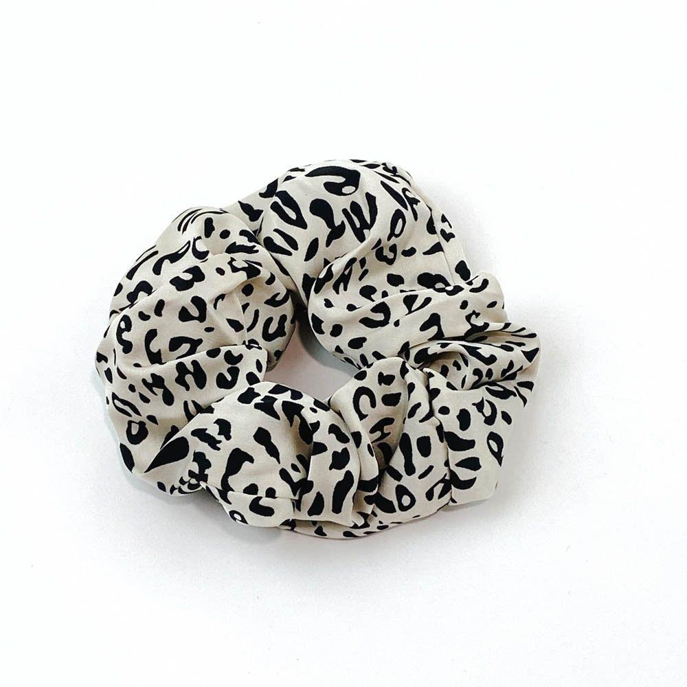 🔥菲雪飾品🔥豹紋造型 雪紡 髮飾 馬尾 髮束 丸子頭 大腸圈 髮圈(共1色)-細節圖4