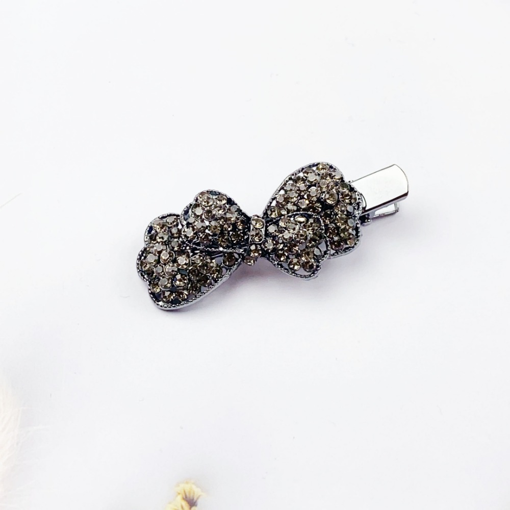 🔥菲雪飾品🔥滿鑽 蝴蝶結造型 髮飾 邊夾 瀏海夾 髮夾(共3色)-規格圖7