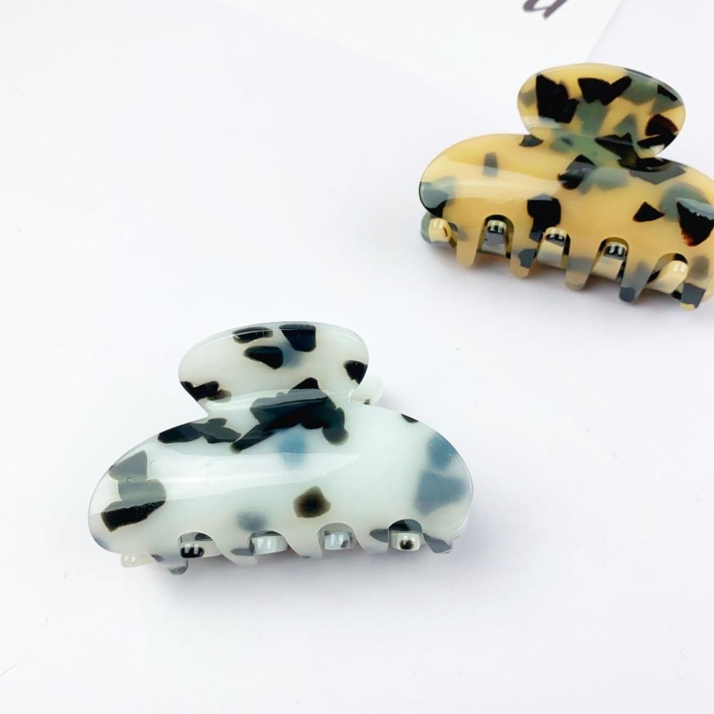 🔥菲雪飾品🔥大理石 豹紋 馬尾夾 髮夾 抓夾 鯊魚夾 髮飾(共3色)-細節圖4