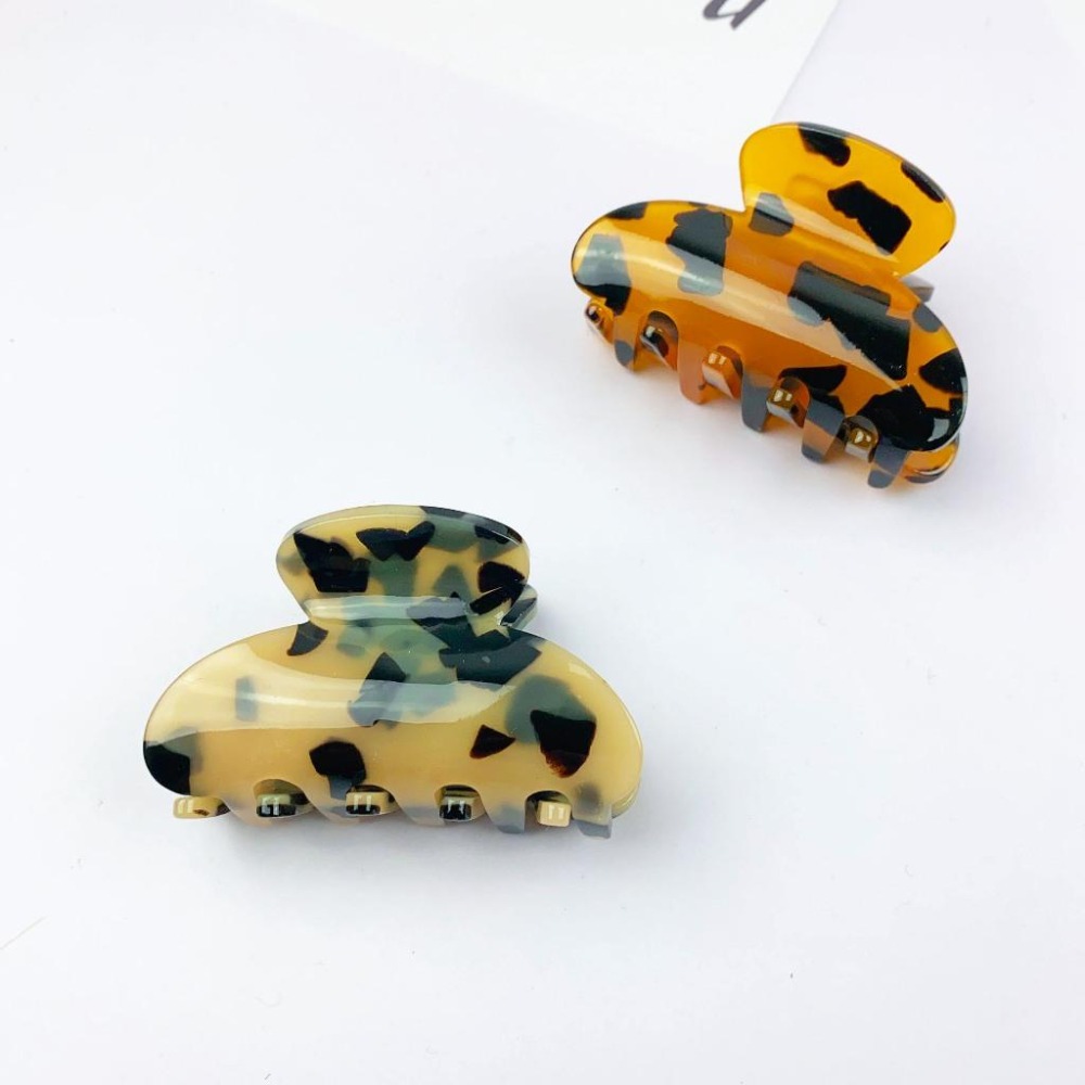 🔥菲雪飾品🔥大理石 豹紋 馬尾夾 髮夾 抓夾 鯊魚夾 髮飾(共3色)-細節圖5