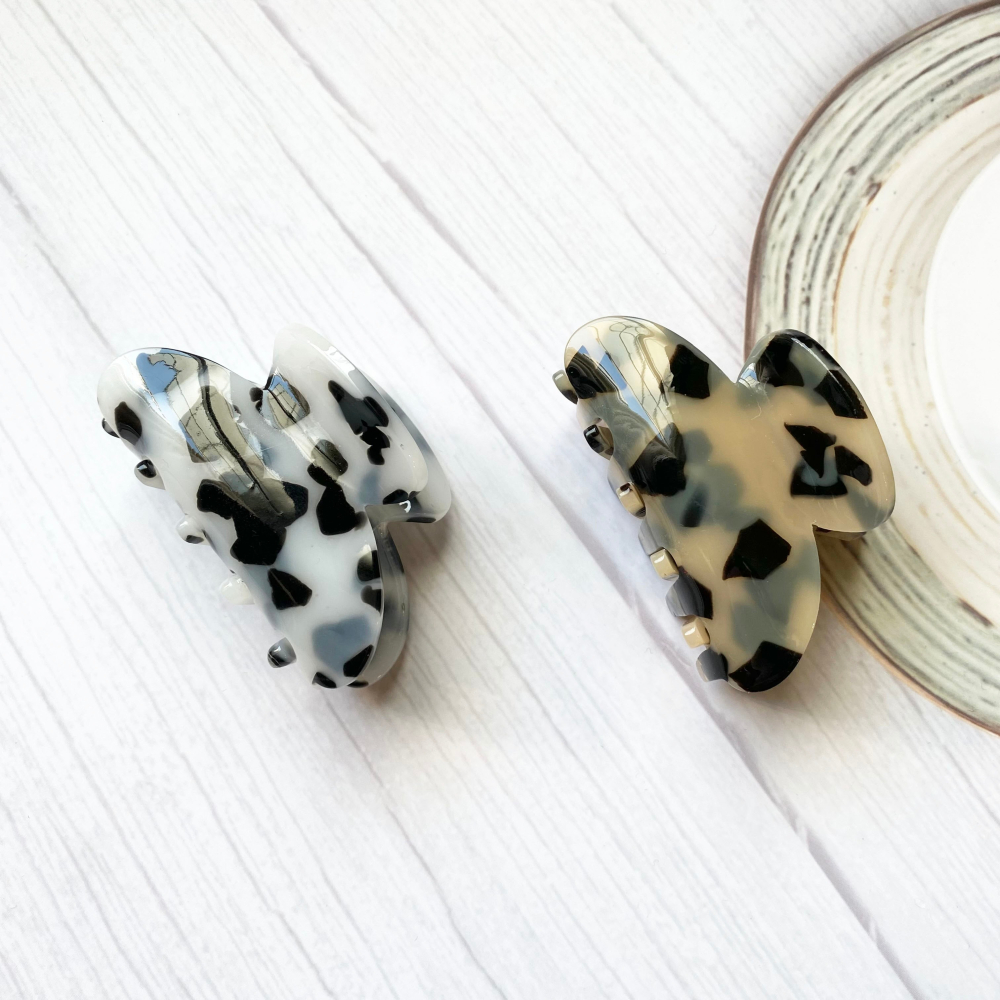 🔥菲雪飾品🔥大理石 豹紋 馬尾夾 髮夾 抓夾 鯊魚夾 髮飾(共3色)-細節圖8