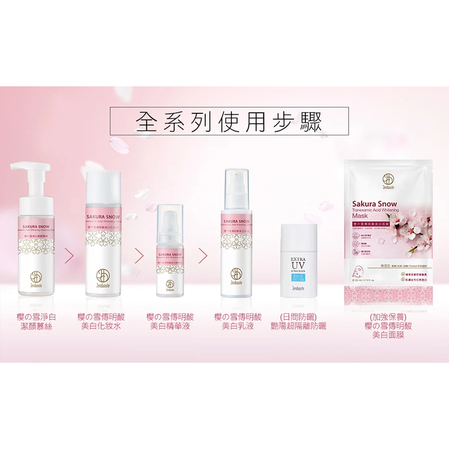 現貨正品✨20260723櫻の雪傳明酸美白面膜*5片/盒佐登妮絲 珍朵絲特-細節圖10