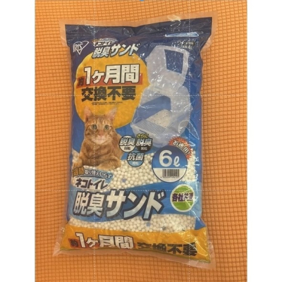 現貨~！日本IRIS一週間除臭抗菌小玉球砂貓砂TIA-6L雙層貓砂盆專用~超取一次一包