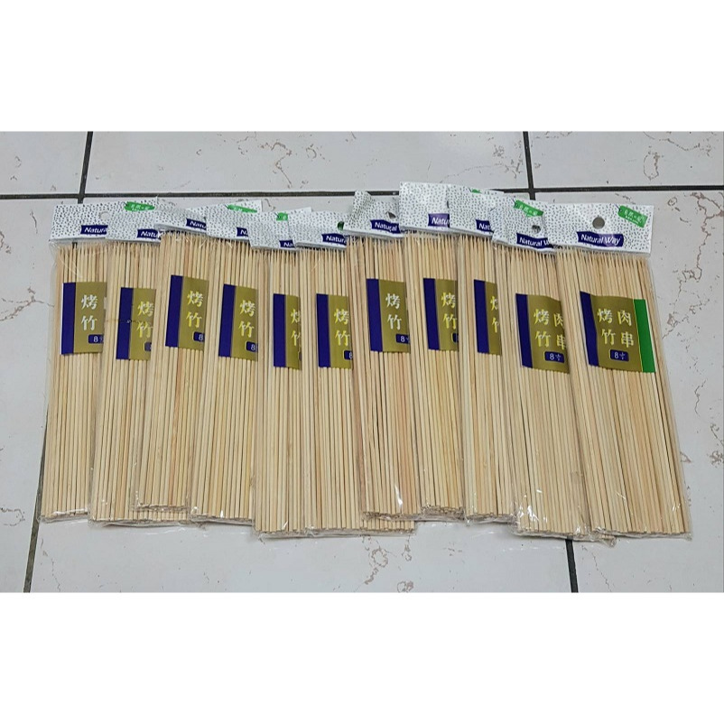 【超低價出清5組450元~】自然風 烤肉配件組合包(串 刷 夾 烤網 火種)*5組+送 烤肉竹串8寸(約90支)*10包-細節圖3