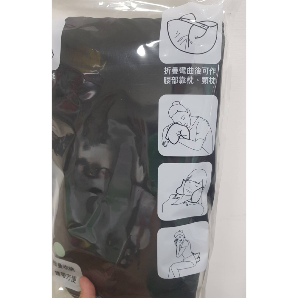 全新 多功能雙色蓋毯(灰黑)120*70cm.腰部靠枕.頸枕.披毯.靠枕.毯子.冷氣毯....台泥股東會記念品 - 魔鬼氈專賣店 ...