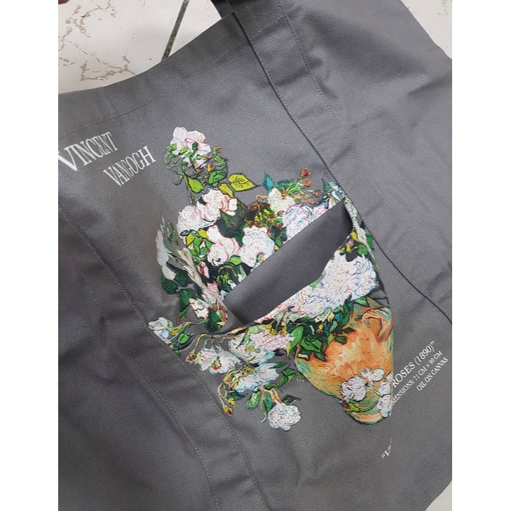全新 PRIMARK 文森梵谷XL購物袋-細節圖6