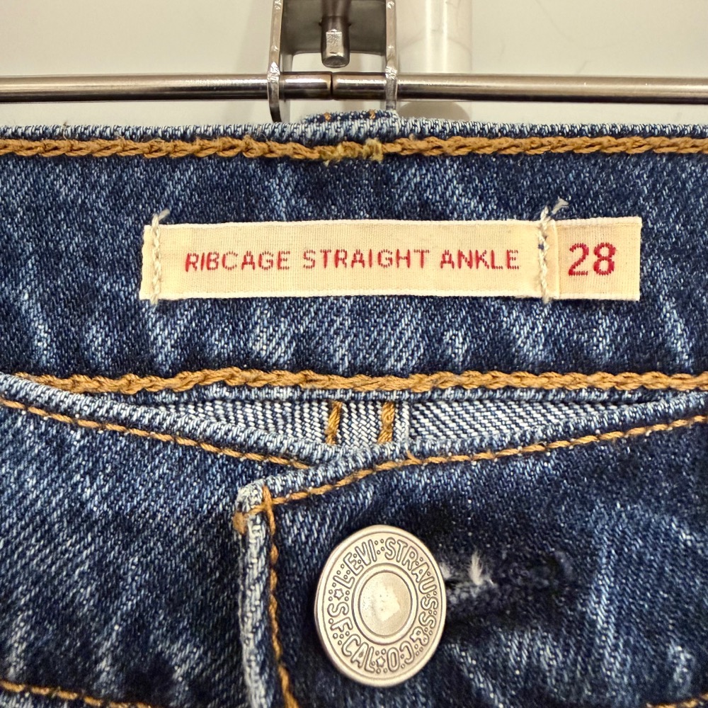 Levi’s Ribcage Straight Ankle 28腰牛仔褲-細節圖2