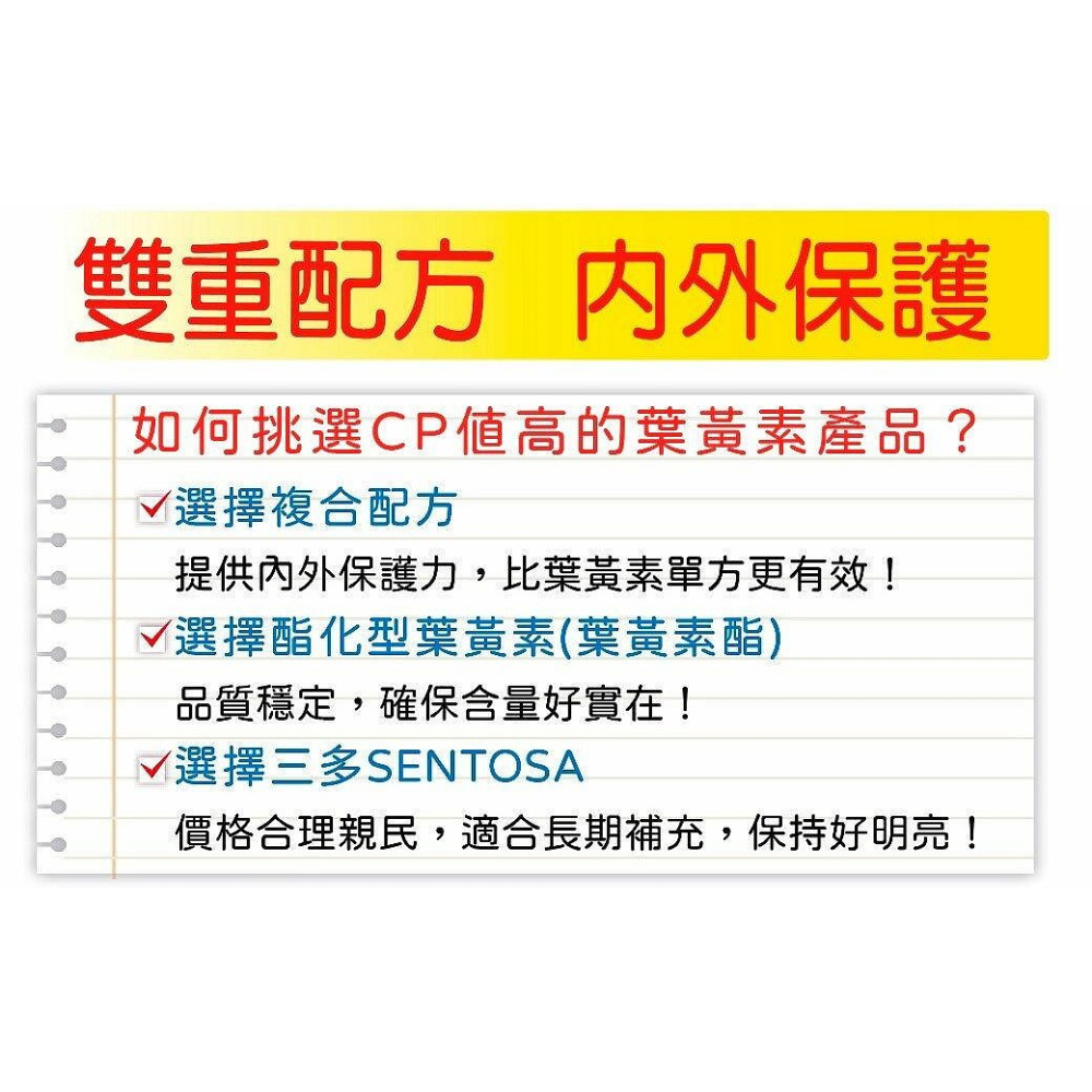 三多 金盞花萃取物(含葉黃素)複方軟膠囊 100粒-細節圖3