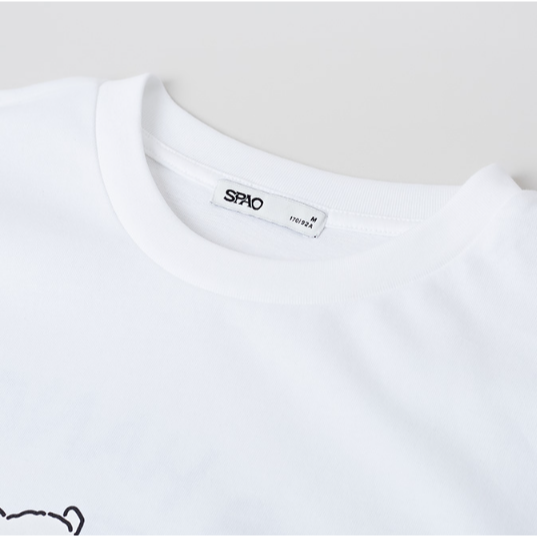 SPAO x 線條小狗 白色造型短袖-細節圖2