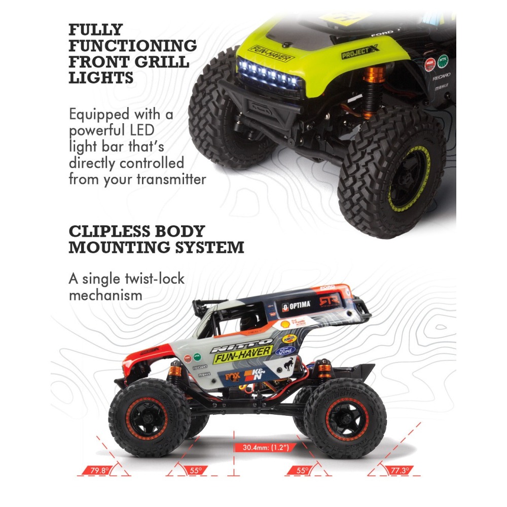 【酷輪坊】HPI VENTURE18 U4 FORD BRONCO RTR 1/18 卡車（無刷，綠 / 紅色）-細節圖4