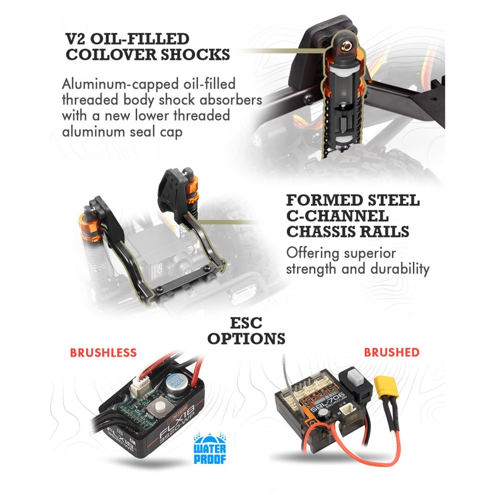 【酷輪坊】HPI VENTURE18 U4 FORD BRONCO RTR 1/18 卡車（無刷，綠 / 紅色）-細節圖8