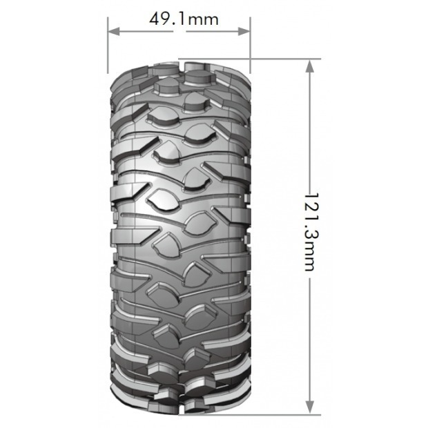 【酷輪坊】LOUISE 1.9吋 CHAMP / ROWDY / GRIFFIN 攀岩胎 120/46mm（4入）-細節圖5