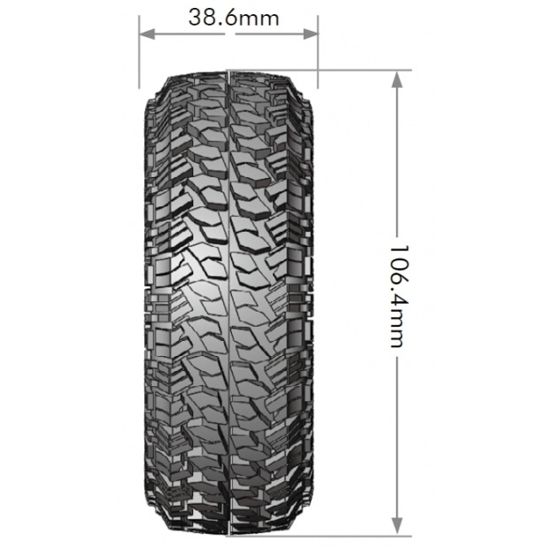 【酷輪坊】LOUISE 1.9吋 Class1 全系列 攀岩胎 106/39mm（4入)-細節圖7