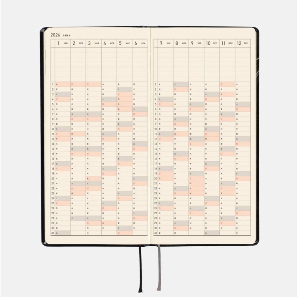 ［現貨］2026 HOBO 日手帳 weeks 伊藤潤二 富江 令人難忘的美麗 週記事 週誌-細節圖6