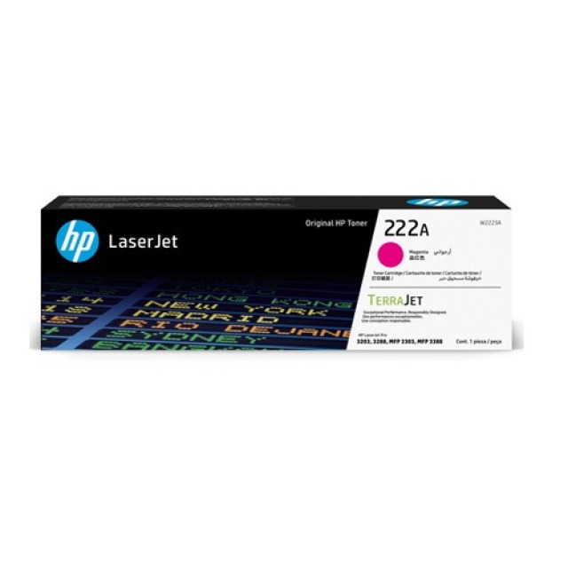 HP 222A LaserJet 黃色原廠碳粉匣(W2222A) 適用HP LaserJet 3203 / 3303-細節圖4