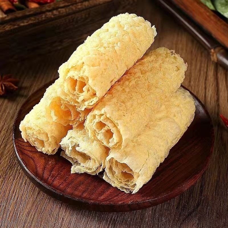 【愛淘購物】螺螄粉配菜 響鈴卷 腐竹 豆皮片 火鍋拍檔 豆皮卷 腐皮 腐皮卷 火鍋配菜-細節圖5