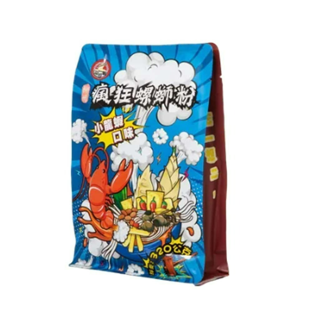 【愛淘購物】螺螄粉 瘋狂侏螺紀 免煮螺螄粉 350g 瘋狂螺螄粉 經典原味 加辣版 沖泡即食 米粉 履歷花生-規格圖3