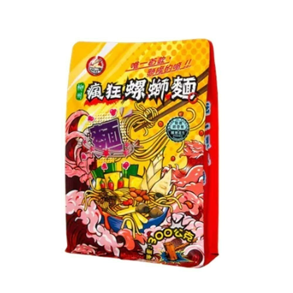 【愛淘購物】螺螄粉 瘋狂侏螺紀 免煮螺螄粉 350g 瘋狂螺螄粉 經典原味 加辣版 沖泡即食 米粉 履歷花生-規格圖5