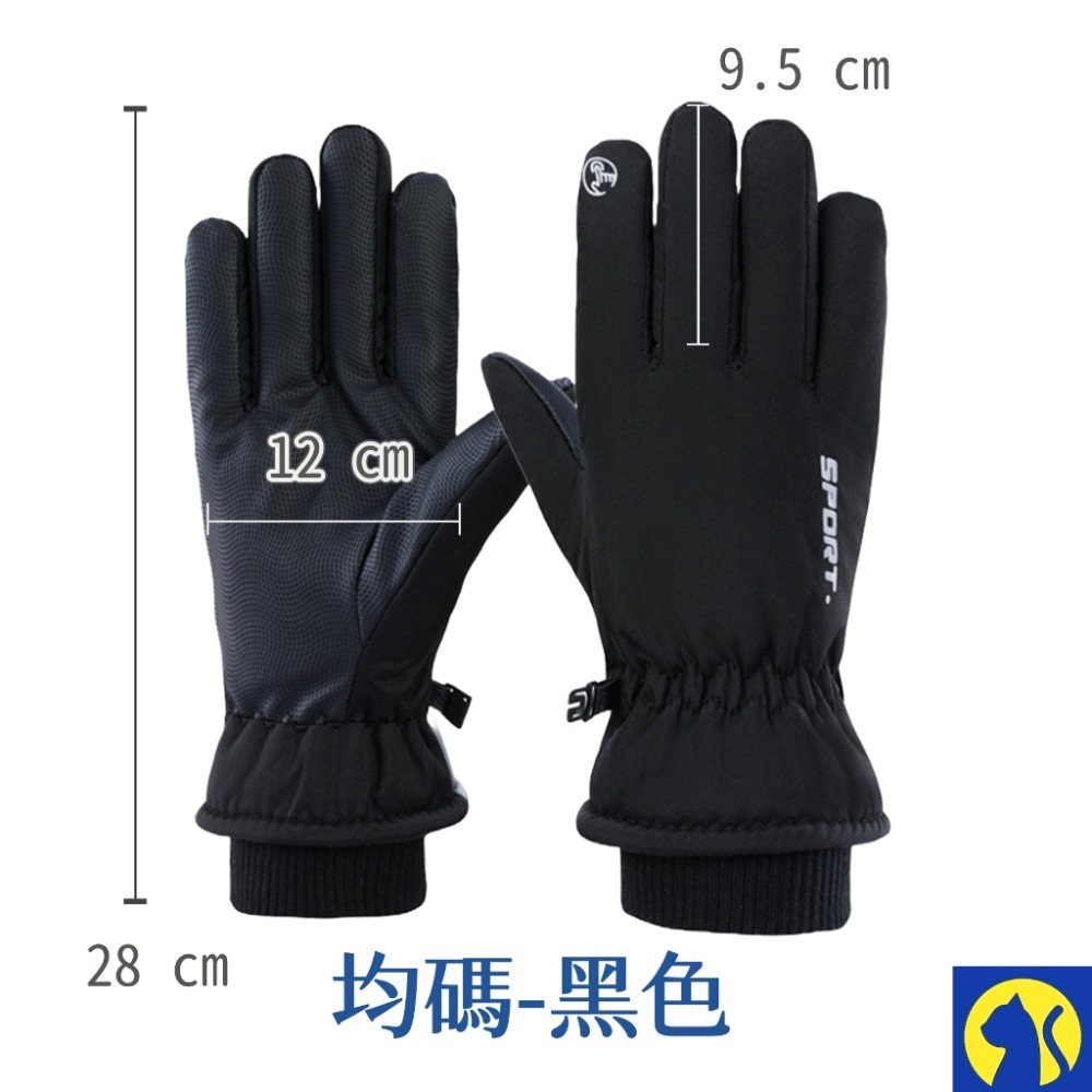 【愛淘購物】保暖手套 滑雪手套 可觸螢幕 女款 男款 騎士手套 加絨保暖 加厚防水手套-規格圖9