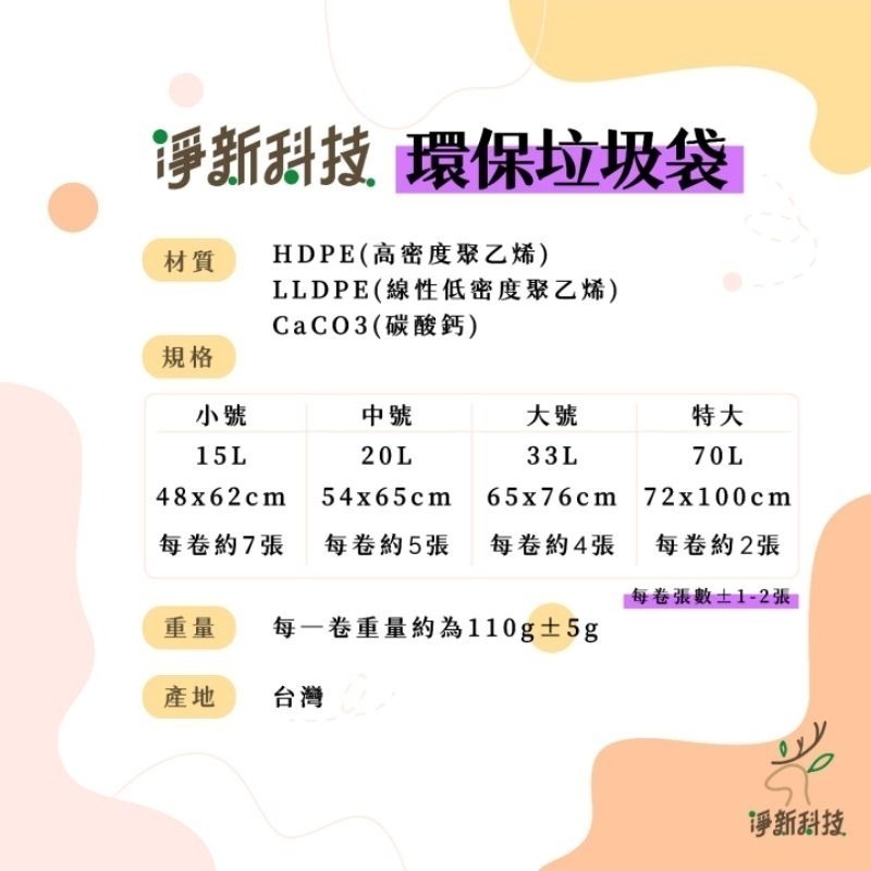 【愛淘購物】淨新垃圾袋 台灣製造 淨新科技 環保垃圾袋 清潔袋 家用垃圾袋 清潔-細節圖5