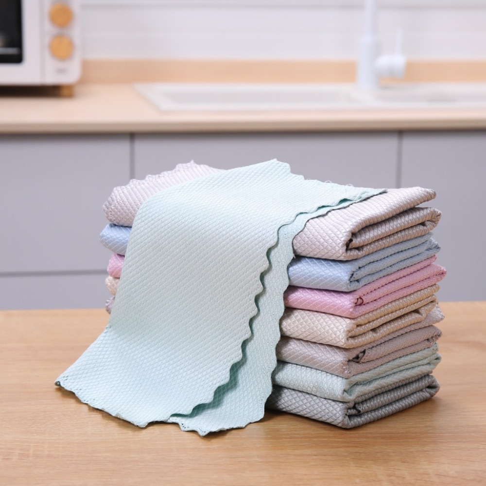 【大】魚鱗抹布（随機顏色）