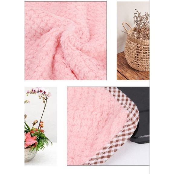 【愛淘購物】珊瑚絨抹布 廚房擦手巾 吸水抹布 廚房抹布抹布 百潔布 擦拭布 洗碗布-細節圖6