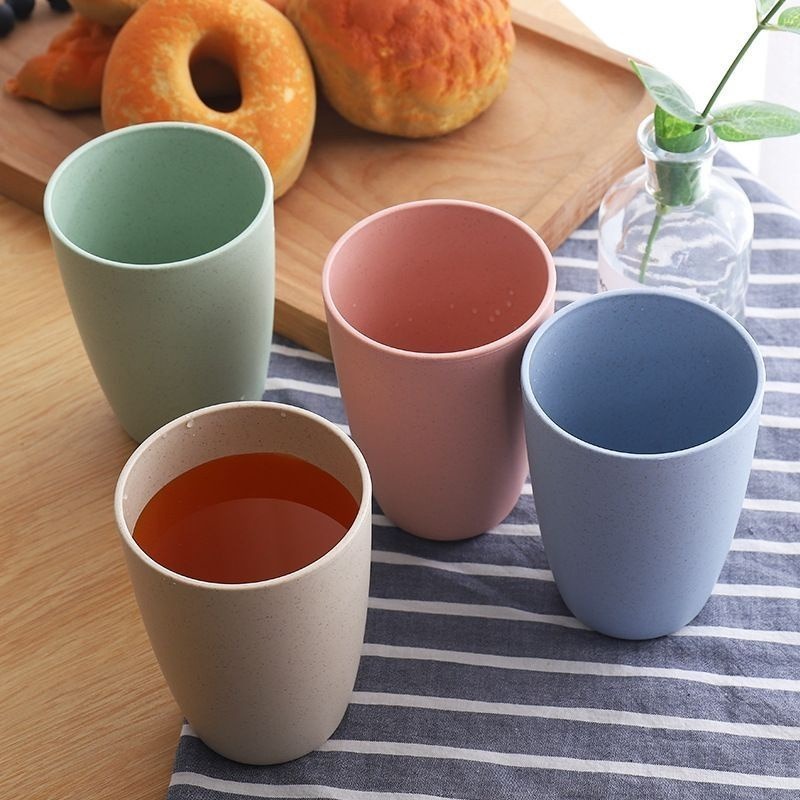 【愛淘購物】小麥秸稈餐具 筷子 湯匙杯子 碗 盤子 兒童餐具-規格圖1