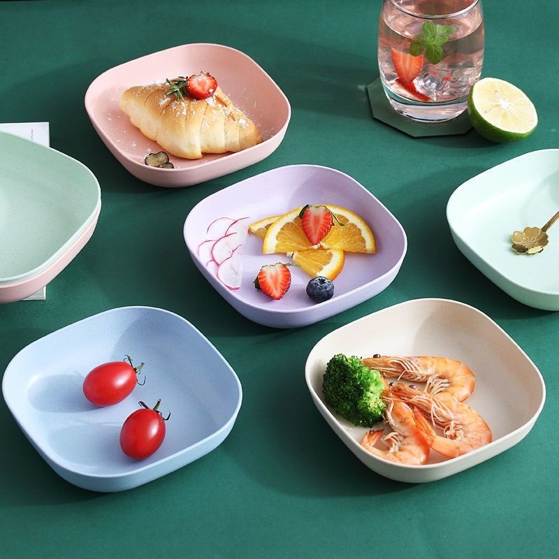 【愛淘購物】小麥秸稈餐具 筷子 湯匙杯子 碗 盤子 兒童餐具-規格圖4