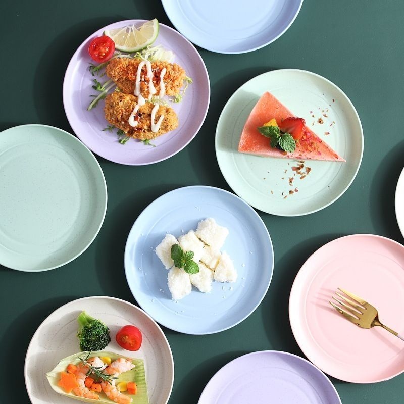 【愛淘購物】小麥秸稈餐具 筷子 湯匙杯子 碗 盤子 兒童餐具-規格圖9