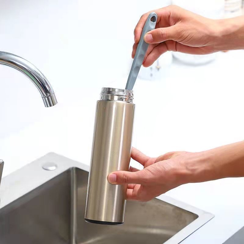 【愛淘購物】矽膠杯刷 加長杯刷 刷子台灣現貨 洗杯刷 清潔刷 洗杯子 洗碗刷-細節圖4