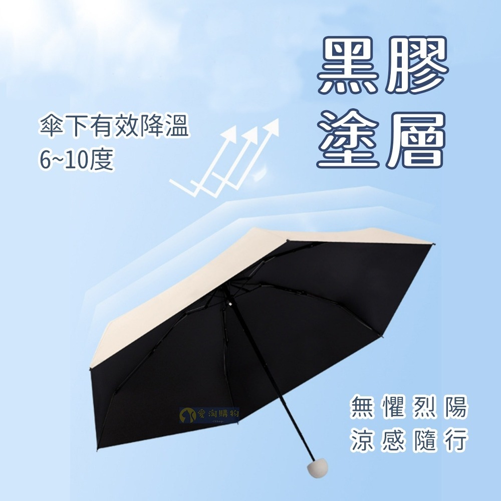 【愛淘購物】雨傘 迷你口袋傘 遮陽傘 摺疊傘 防曬 晴雨兩用傘 迷你雨傘-細節圖6