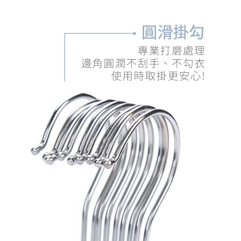 【愛淘購物】防滑衣架 10入組 衣架 曬衣架 不鏽鋼衣架 浸塑衣架 成人衣架 兒童衣架 大衣架 小衣架 晾衣-細節圖8