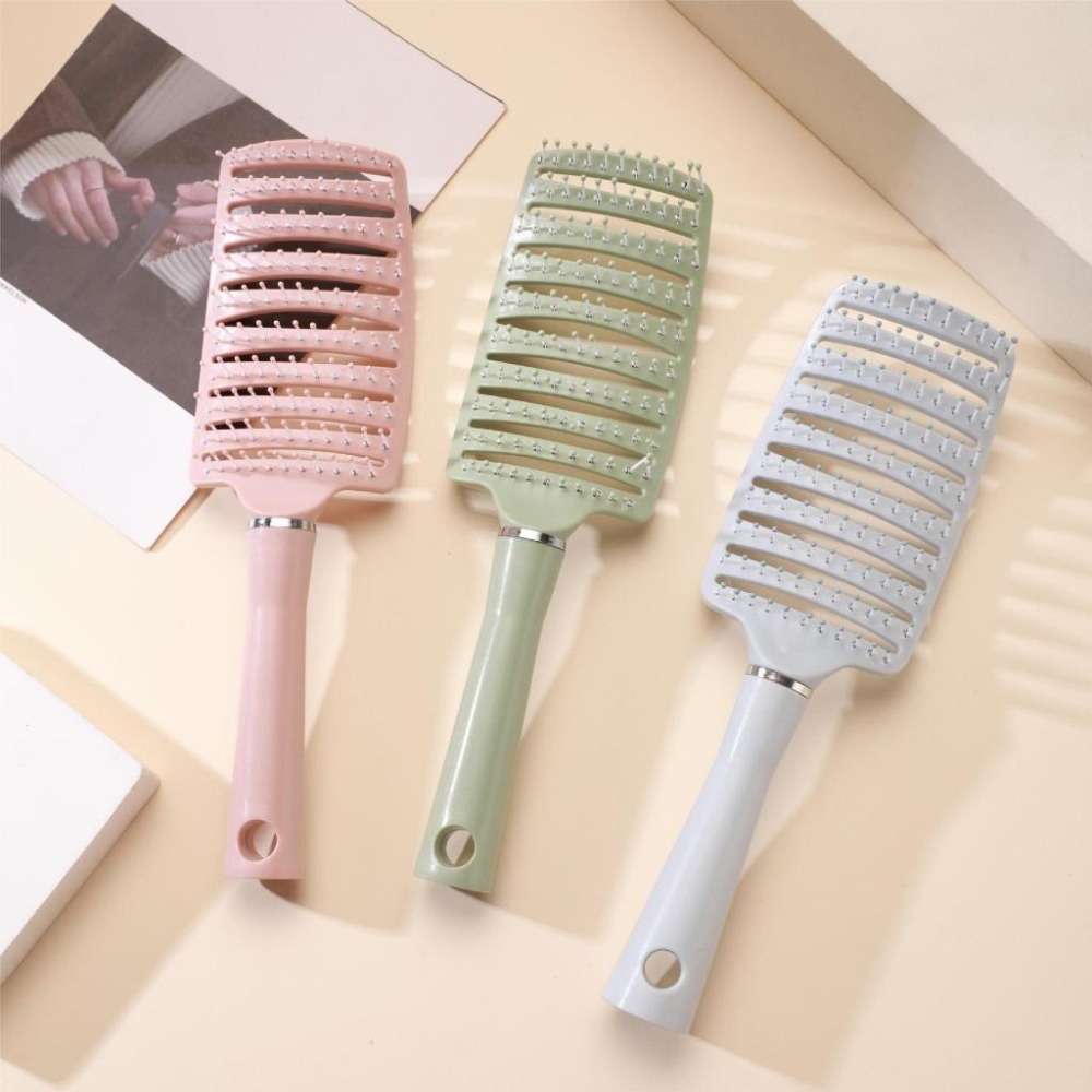 【愛淘購物】大彎排骨梳 梳子 按摩梳子 彎梳 氣墊梳 卷梳-細節圖4