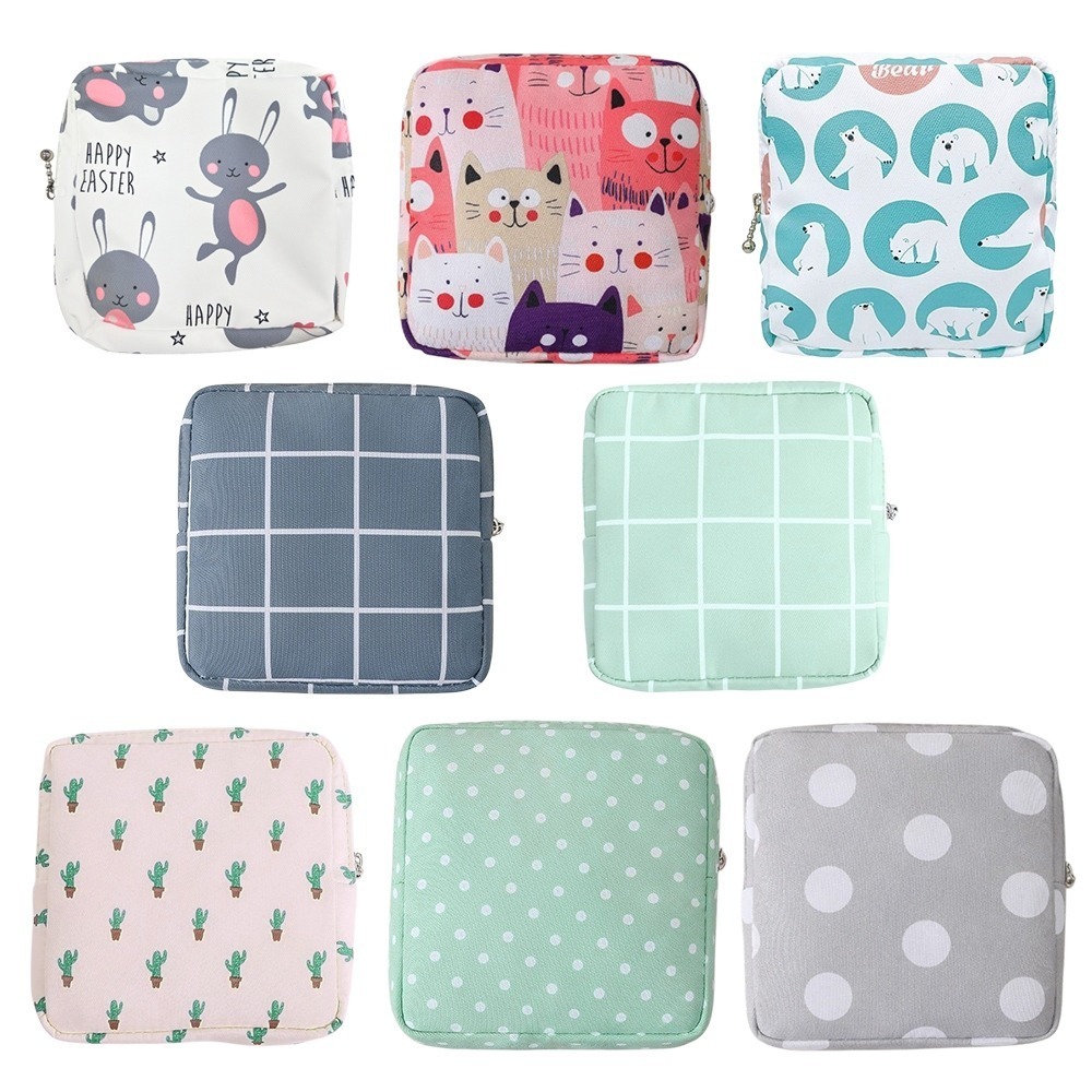 【愛淘購物】衛生棉收納包 多功能收納包 台灣現貨 衛生棉袋 衛生棉包 收納衛生棉-細節圖2