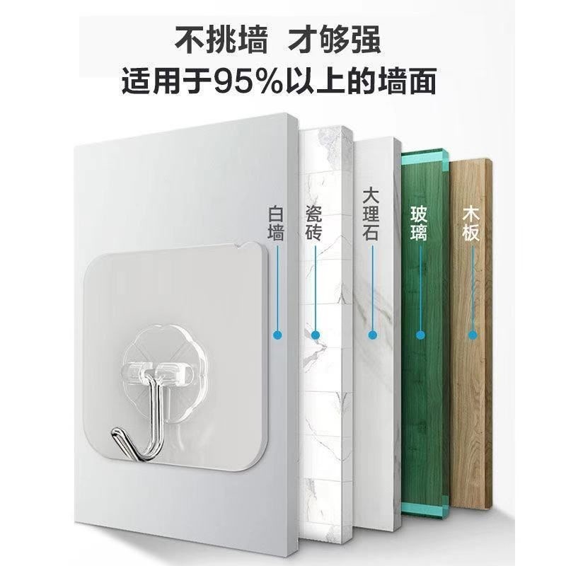 【愛淘購物】強力透明掛勾 掛勾 黏貼 免釘掛勾 黏貼掛勾 免釘-細節圖3