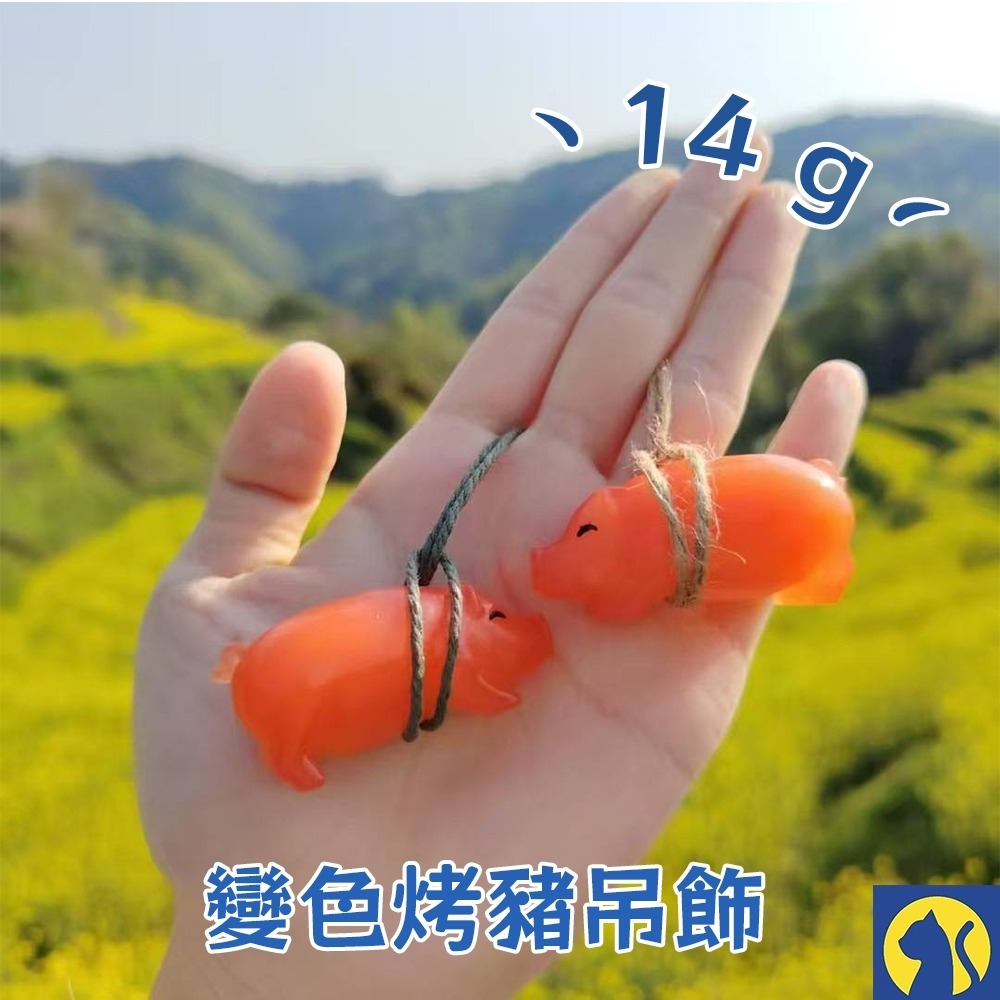 【愛淘購物】變色烤鴨吊飾 鑰匙圈 烤雞 魚 豬 蝦 螃蟹  照射陽光變色 變色烤鴨掛件 汽車掛件吊飾-規格圖8