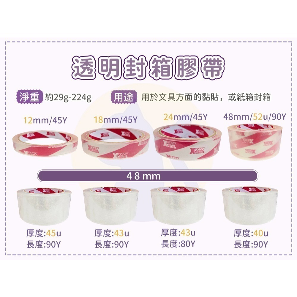 【愛淘購物】透明膠帶 大封箱膠帶 48mm OPP膠帶 文具膠帶 韌易拉 膠帶 封箱膠帶 透明封箱膠帶-細節圖7