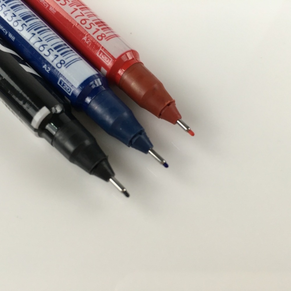 【愛淘購物】雙頭簽字筆 雙頭記號筆 水性筆 速乾雙頭筆 奇異筆 麥克筆 油性筆-細節圖5