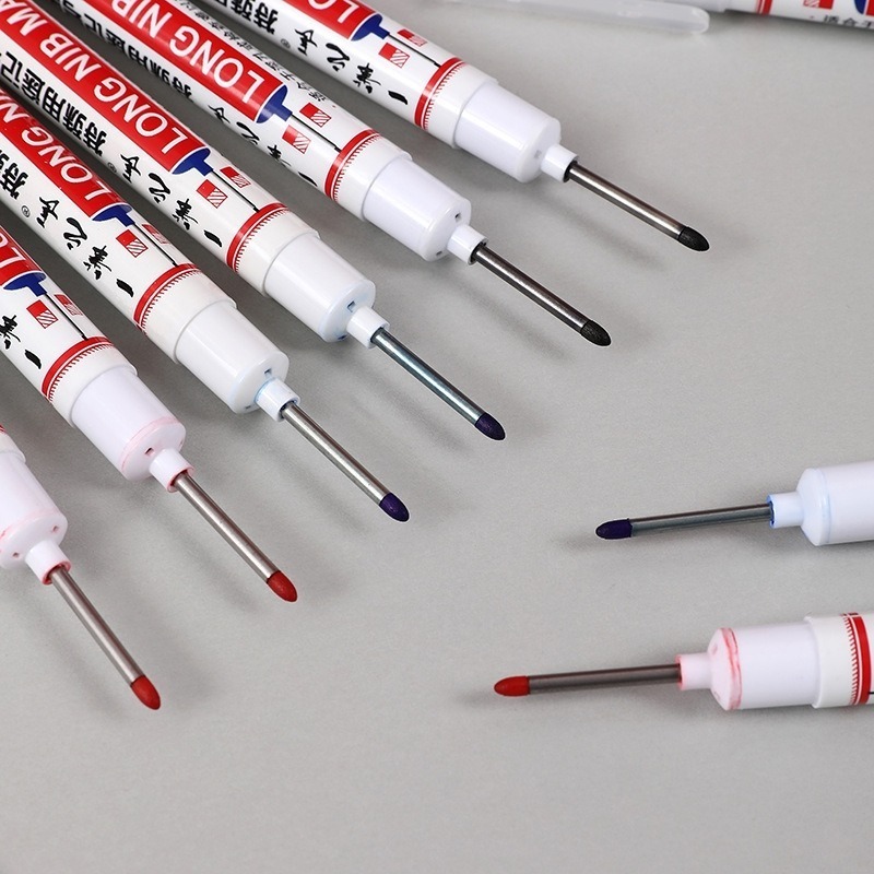 【愛淘購物】長頭記號筆 工程記號筆 施工用油性筆 記號筆 油性筆 多用途記號筆-細節圖6