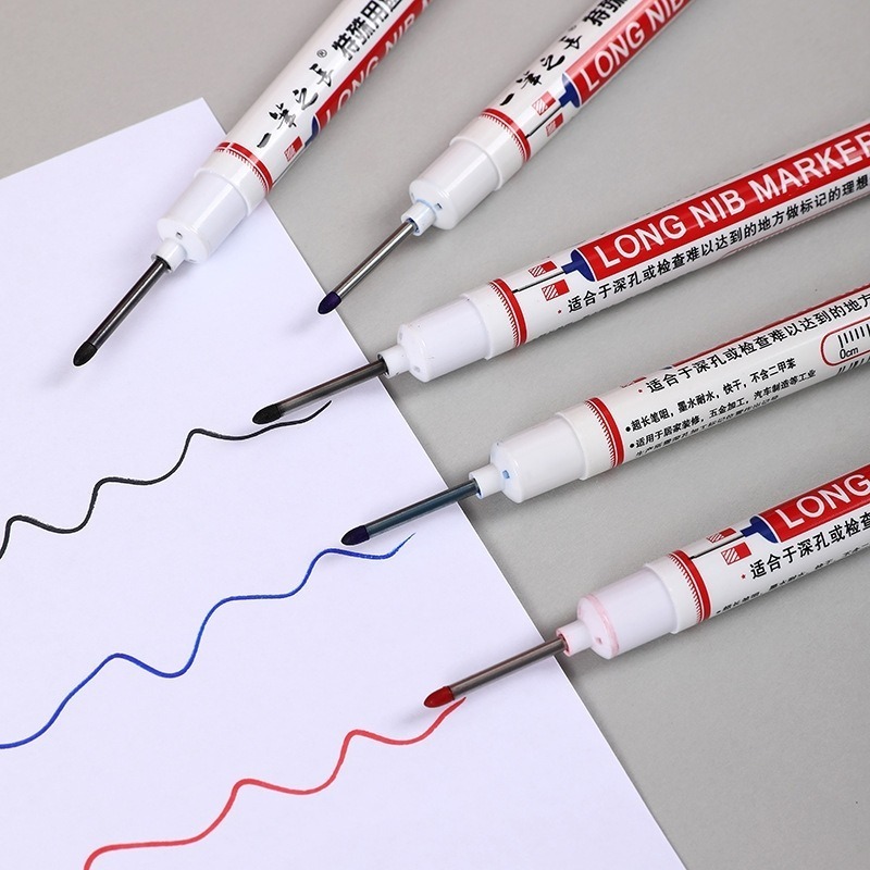 【愛淘購物】長頭記號筆 工程記號筆 施工用油性筆 記號筆 油性筆 多用途記號筆-細節圖7