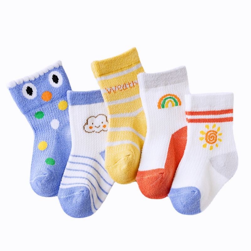 【愛淘購物】兒童襪子 春夏款襪子 透氣網眼襪 寶寶襪子棉質襪子 童襪 男童襪子 女童襪子 透氣襪子-細節圖8