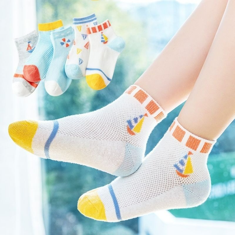 【愛淘購物】韓版兒童襪子 透氣網眼襪 春夏款襪子 寶寶襪子棉質襪子 童襪 男童襪子 女童襪子 透氣襪子-細節圖4
