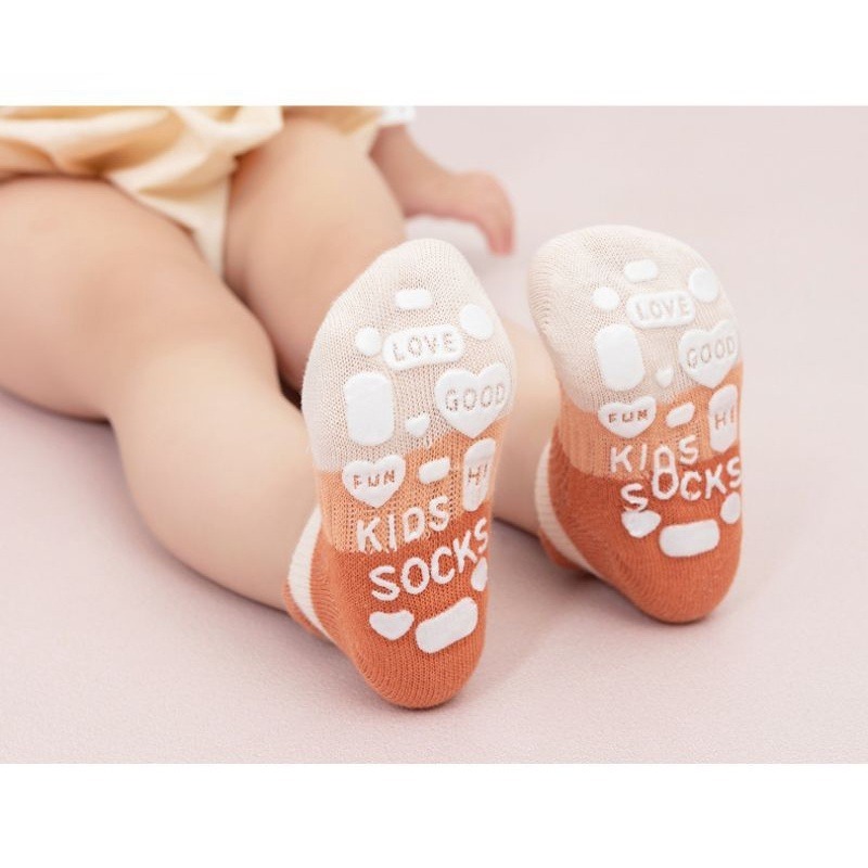 【愛淘購物】止滑兒童襪子 春夏網眼款式 兒童襪子 五雙一組棉質襪子 童襪 男童襪子 女童襪子 透氣襪-細節圖7