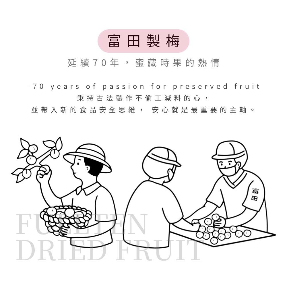 【愛淘購物】富田 大包裝 無籽梅肉 300克 半斤裝 無籽梅肉 梅肉 甜菊梅 無核 袋裝 業務用 零食 蜜餞-細節圖8